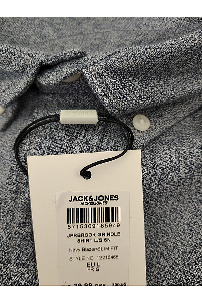 JACK & JONES Pánská bavlněná košile s dlouhým rukávem vzorovaná smart casual Vel. EU L | JACK & JONES | obrázek 6