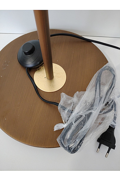 Moderní stojací lampa s kruhovým stínidlem zlatohnědá | Unimoda | obrázek 6