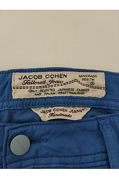 Jacob Cohen Pánské modré bavlněné chinos kalhoty rovné Vel. 35 | Jacob Cohen | obrázek 5