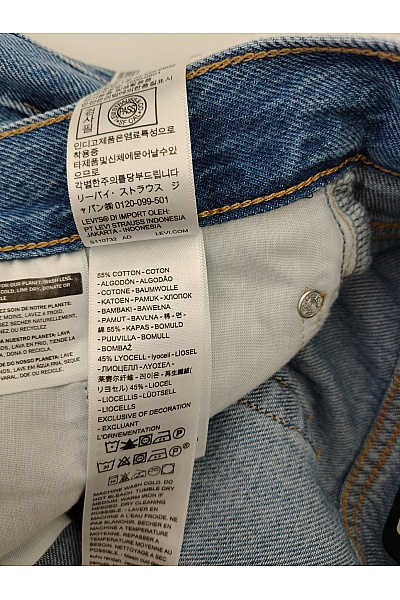 LEVIS Dámské bavlněné široké džíny s vysokým pasem Velikost 25 X 31 | LEVIS | obrázek 9