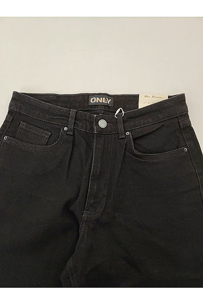 ONLY Dámské černé bavlněné džíny wide leg s vysokým pasem | ONLY | obrázek 5