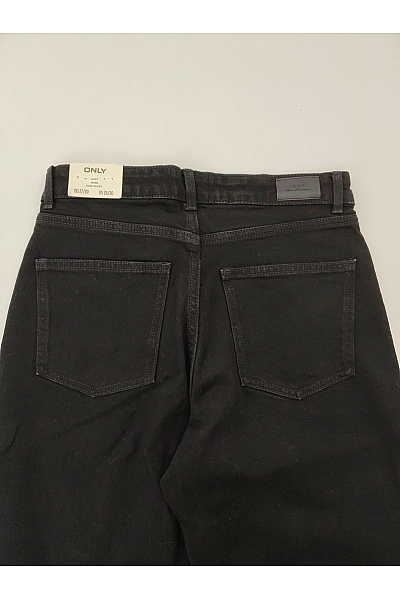 ONLY Dámské černé bavlněné džíny wide leg s vysokým pasem | ONLY | obrázek 9