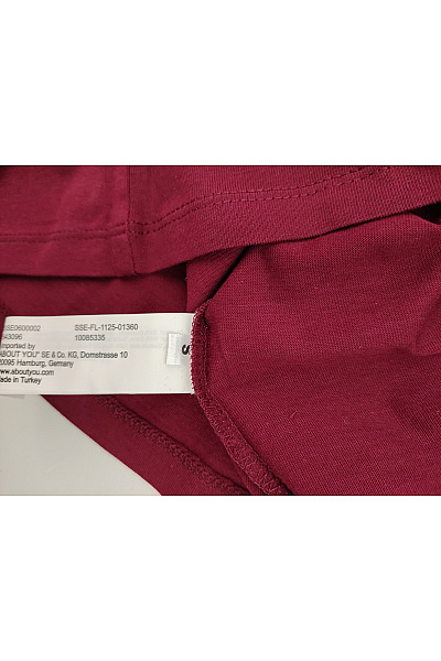 Studioselect Dámské červené bavlněné tričko s dlouhým rukávem crop top basic Velikost S | studioselect | obrázek 5
