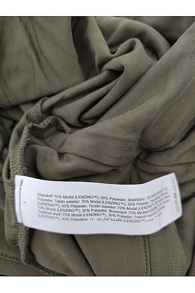Dámské khaki zvonové kalhoty s vysokým pasem z modalu | Unimoda | obrázek 5