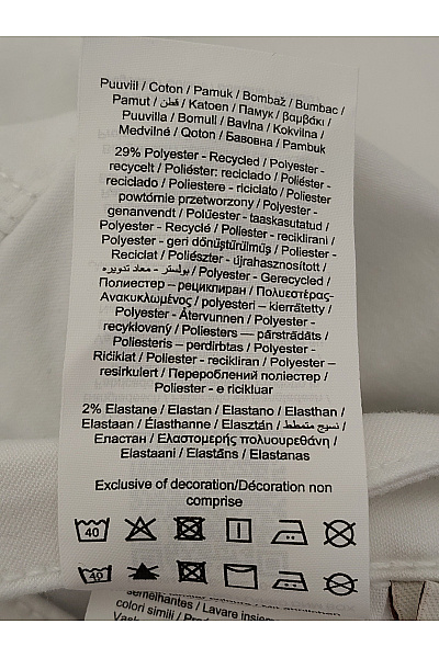 ONLY Bílé bavlněné zvonové džíny s vysokým pasem Velikost EU 29/30 | ONLY | obrázek 11