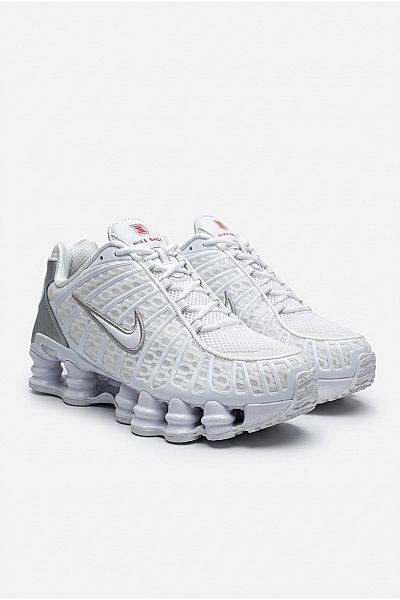 Nike Pánské Tenisky Shox TL Bílé Stříbrné Vel. US 10.5