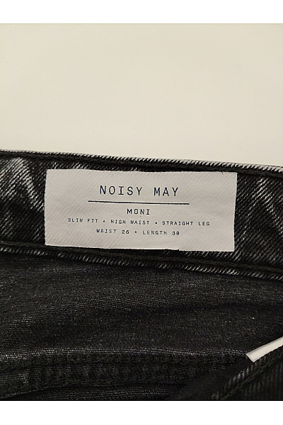 Noisy May Dámské bavlněné mom džíny s vysokým pasem seprané Vel. 26/30 | Noisy May | obrázek 5