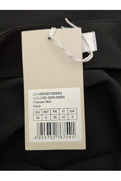 LEGEA Černá zavinovací mini sukně elegantní Velikost EU 36 | LEGEA | obrázek 8