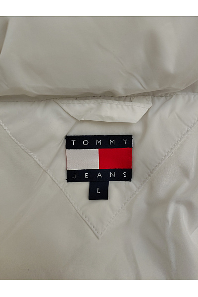 Loft Jeans Dámská bílá prošívaná zimní bunda s kapucí a kožíškem Vel. L | Loft Jeans | obrázek 10