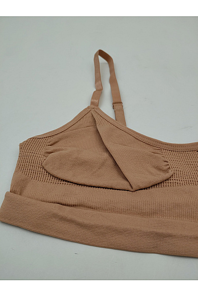 BYE BRA Béžová bezešvá braletová podprsenka bezkosticová | BYE BRA | obrázek 3