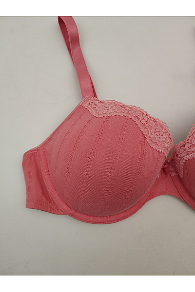 CALIDA Bavlněná růžová krajková kosticová podprsenka Vel. EU 85B | CALIDA | obrázek 3