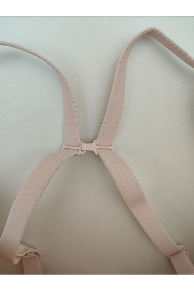 La Senza Béžová hladká push-up podprsenka s překříženými zády Vel. US 32D | La Senza | obrázek 4