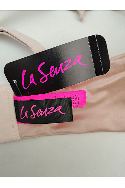 La Senza Béžová hladká push-up podprsenka s překříženými zády Vel. US 32D | La Senza | obrázek 9
