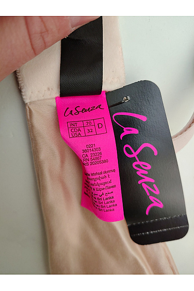 La Senza Béžová hladká push-up podprsenka s překříženými zády Vel. US 32D | La Senza | obrázek 10