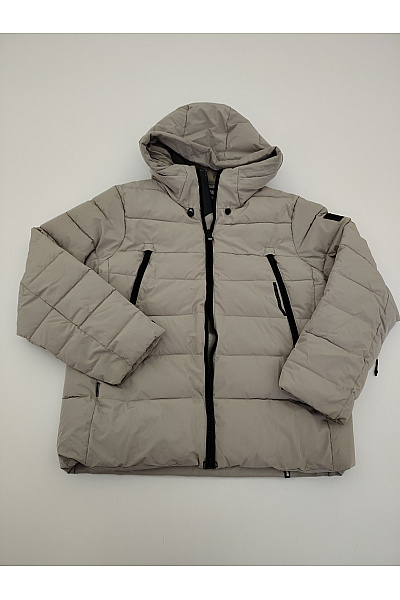Khujo Dámská béžová prošívaná puffer bunda s kapucí Vel. L | Khujo | obrázek 2