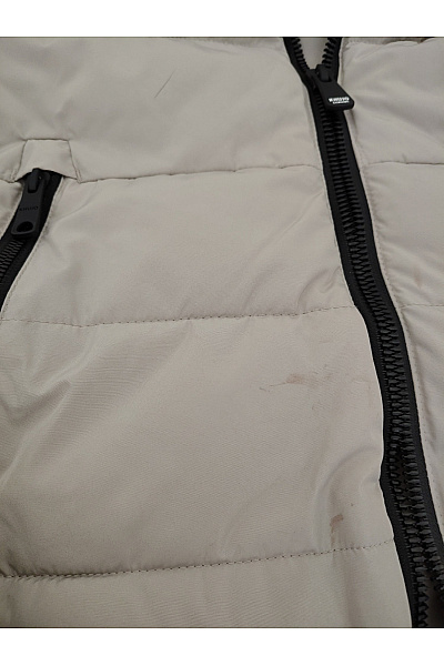 Khujo Dámská béžová prošívaná puffer bunda s kapucí Vel. L | Khujo | obrázek 4