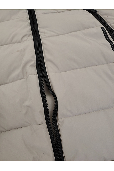 Khujo Dámská béžová prošívaná puffer bunda s kapucí Vel. L | Khujo | obrázek 5