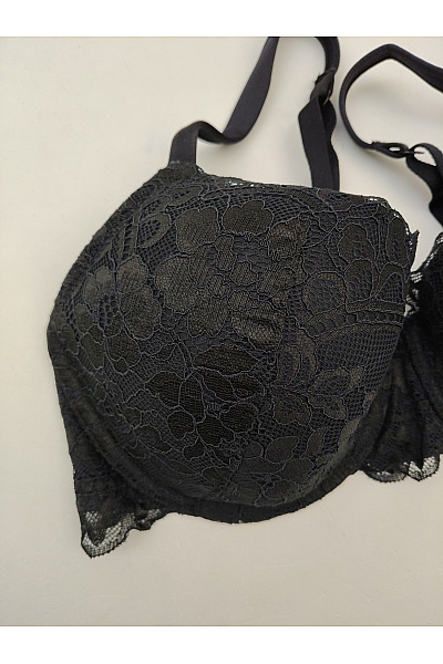 La Senza Černá krajková kosticová push up podprsenka Vel. US 34D | La Senza | obrázek 3