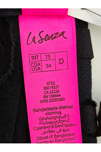 La Senza Černá krajková kosticová push up podprsenka Vel. US 34D | La Senza | obrázek 8