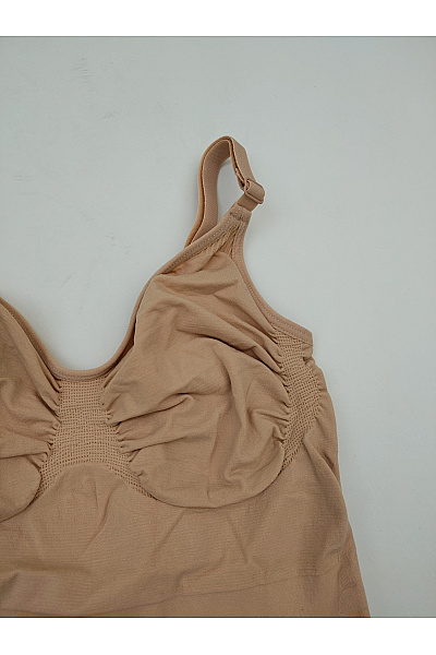 BYE BRA Béžové dámské stahovací body slim fit Velikost EU L | BYE BRA | obrázek 3
