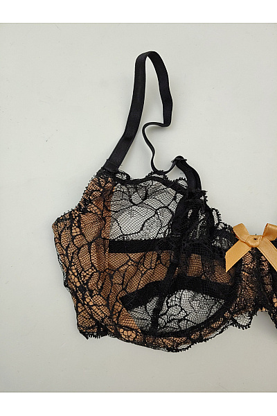 Elie pour Elle Dámská krajková kosticová podprsenka s průsvitnými košíčky Velikost EU 75D | Elie pour Elle | obrázek 3