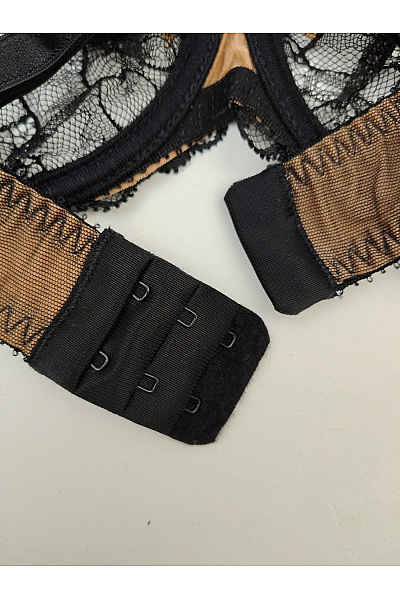 Elie pour Elle Dámská krajková kosticová podprsenka s průsvitnými košíčky Velikost EU 75D | Elie pour Elle | obrázek 5