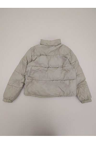Dámská béžová prošívaná puffer bunda se zipem Velikost EU M | Unimoda | obrázek 7