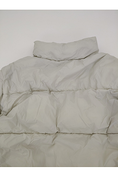 Dámská béžová prošívaná puffer bunda se zipem Velikost EU M | Unimoda | obrázek 8