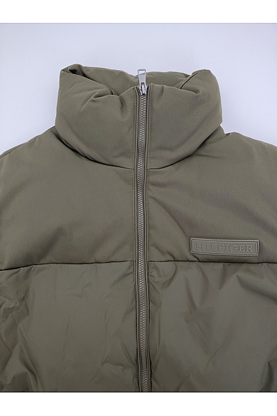 TOMMY HILFIGER Dámská khaki prošívaná puffer bunda se zipem Velikost XXS | TOMMY HILFIGER | obrázek 3
