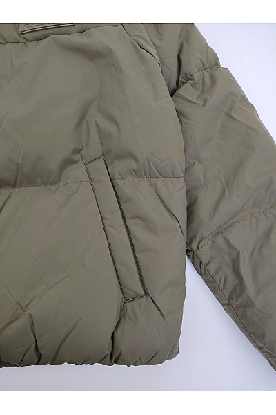 TOMMY HILFIGER Dámská khaki prošívaná puffer bunda se zipem Velikost XXS | TOMMY HILFIGER | obrázek 4