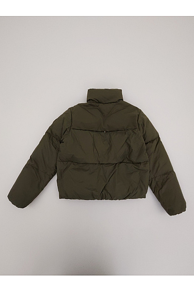 TOMMY HILFIGER Dámská khaki prošívaná puffer bunda se zipem Velikost XXS | TOMMY HILFIGER | obrázek 8