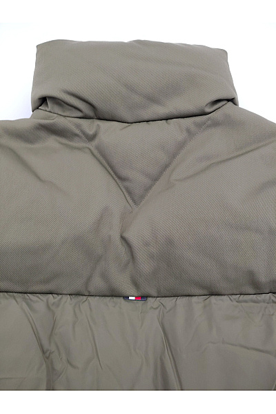 TOMMY HILFIGER Dámská khaki prošívaná puffer bunda se zipem Velikost XXS | TOMMY HILFIGER | obrázek 9