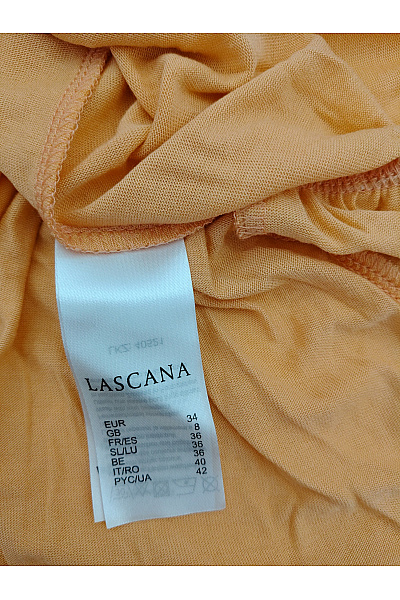 Lasca Oranžové letní mini šaty s odhalenými rameny Vel. EU 34 | Lasca | obrázek 6