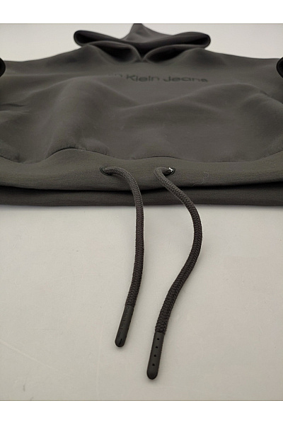 Calvin Klein Dámská khaki mikina s kapucí oversized crop Velikost L | Calvin Klein | obrázek 4