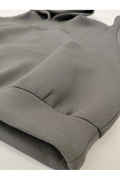 Calvin Klein Dámská khaki mikina s kapucí oversized crop Velikost L | Calvin Klein | obrázek 5