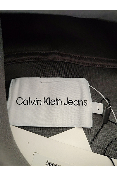 Calvin Klein Dámská khaki mikina s kapucí oversized crop Velikost L | Calvin Klein | obrázek 7