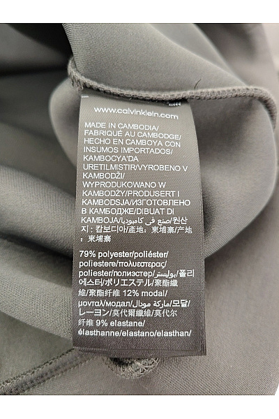 Calvin Klein Dámská khaki mikina s kapucí oversized crop Velikost L | Calvin Klein | obrázek 8
