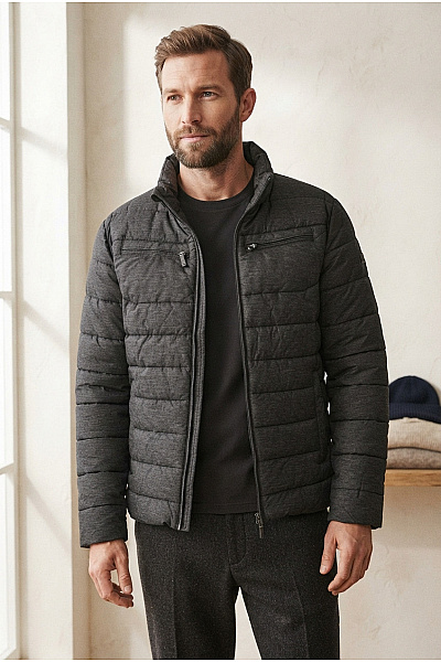 ALPINE PRO Šedá Prošívaná Zateplená Bunda Se Zipem Velikost XXXL