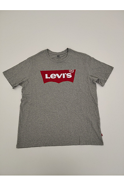 LEVIS Pánské šedé bavlněné tričko s krátkým rukávem a nápisem Velikost L/G | LEVIS | obrázek 2