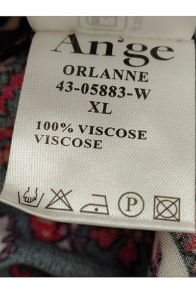 ANGE Barevné maxi šaty s dlouhým rukávem boho květované rozparkem Velikost XL | ANGE | obrázek 7