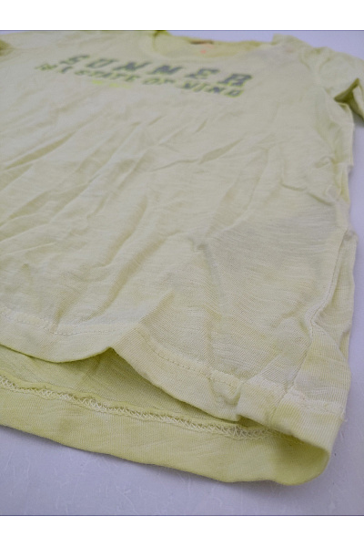 LIEBLINGSSTÜCK Žluté bavlněné tričko s krátkým rukávem a nápisem Vel. 3XL | LIEBLINGSSTÜCK | obrázek 3