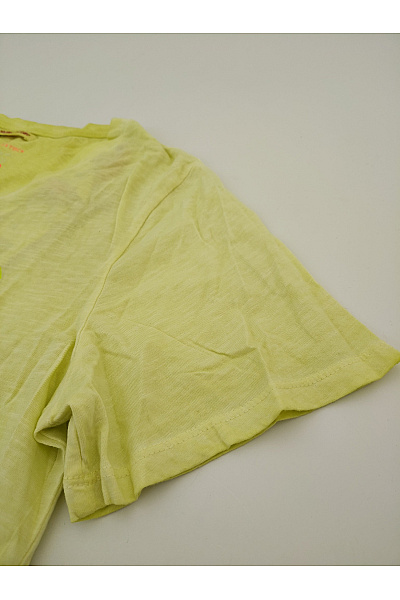 LIEBLINGSSTÜCK Žluté bavlněné tričko s krátkým rukávem a nápisem Vel. 3XL | LIEBLINGSSTÜCK | obrázek 4
