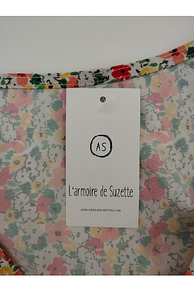 L'armoire de suzette Bavlněné květované letní šaty bez rukávů do áčka Vel. S | l'armoire de suzette | obrázek 4