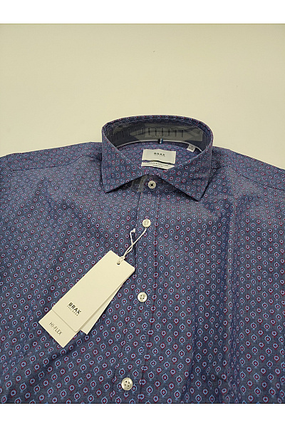 BRAX Pánská bavlněná košile s dlouhým rukávem vzorovaná slim fit Vel. S | BRAX | obrázek 4