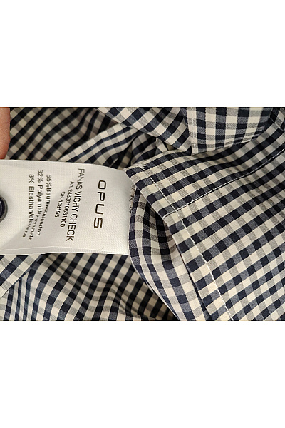 OPUS Dámská bavlněná kostkovaná košile s krátkým rukávem oversized Vel. EU 40 | OPUS | obrázek 7
