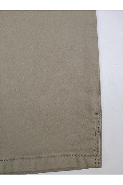 BRAX Pánské khaki bavlněné chinos kalhoty s rozparkem Velikost DE 38 | BRAX | obrázek 3
