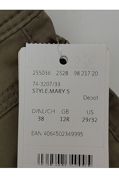 BRAX Pánské khaki bavlněné chinos kalhoty s rozparkem Velikost DE 38 | BRAX | obrázek 6