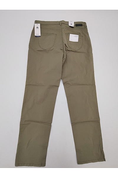 BRAX Pánské khaki bavlněné chinos kalhoty s rozparkem Velikost DE 38 | BRAX | obrázek 8