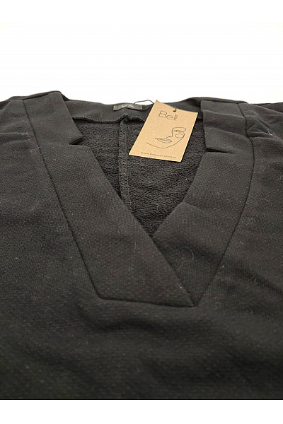 Be wear Černé bavlněné úpletové šaty s kapsami Vel. L/XL | Be wear | obrázek 6