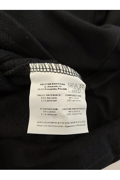 Be wear Černé bavlněné úpletové šaty s kapsami Vel. L/XL | Be wear | obrázek 8